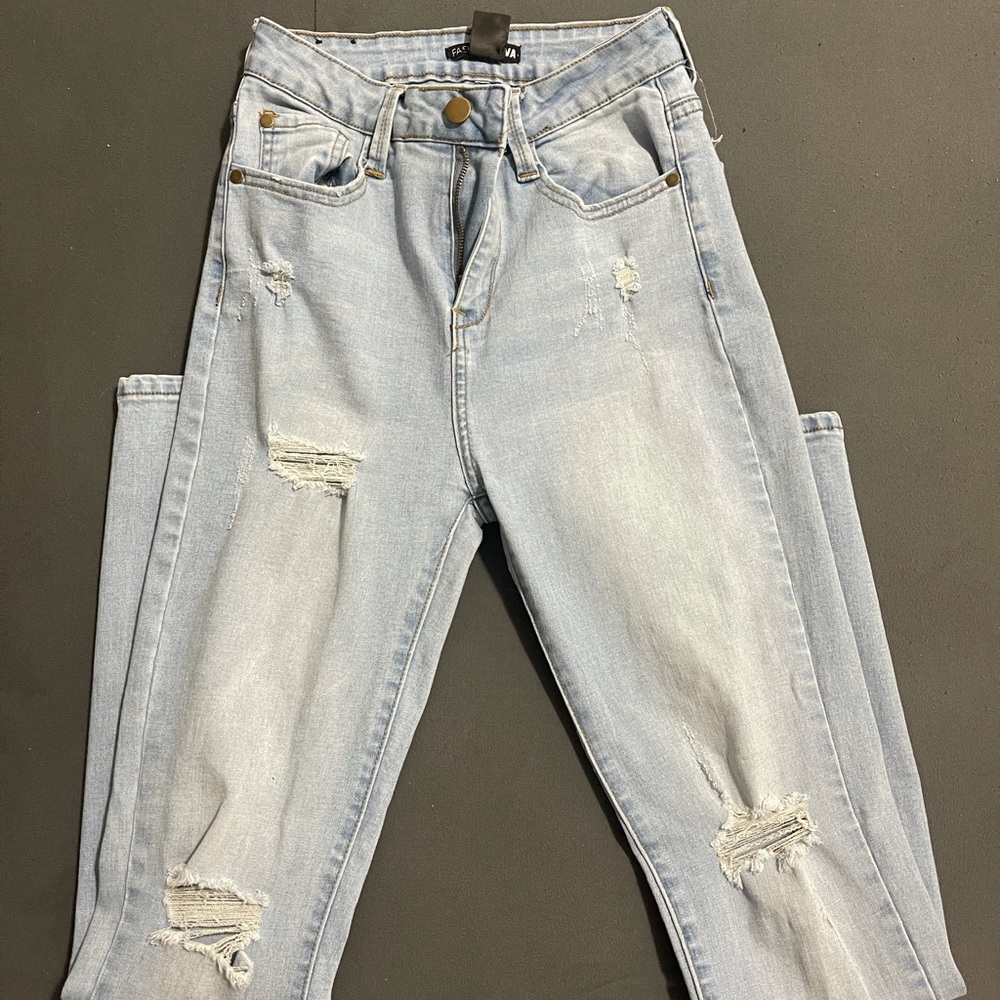 Fashion Nova Distressed Skinny Jeans